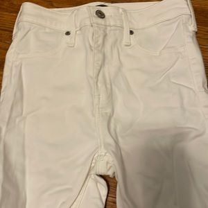 White high rise jeans